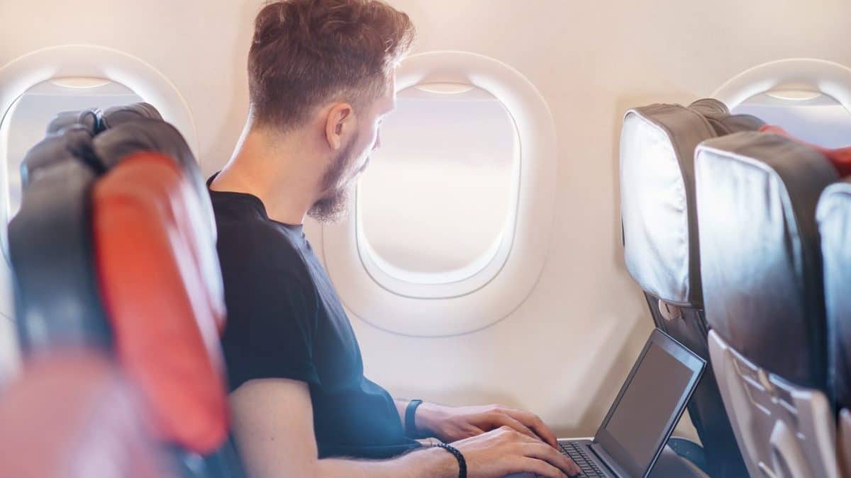 Avion siège PC passagère