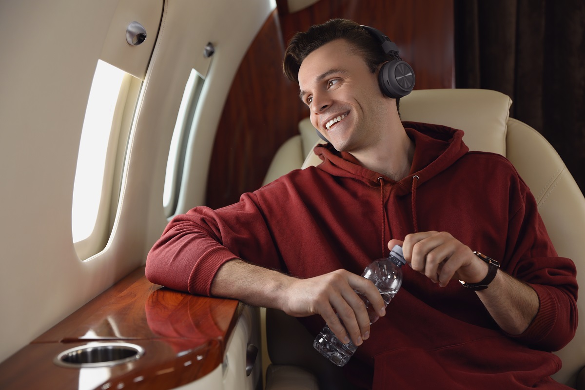 bouteille d'eau en avion 