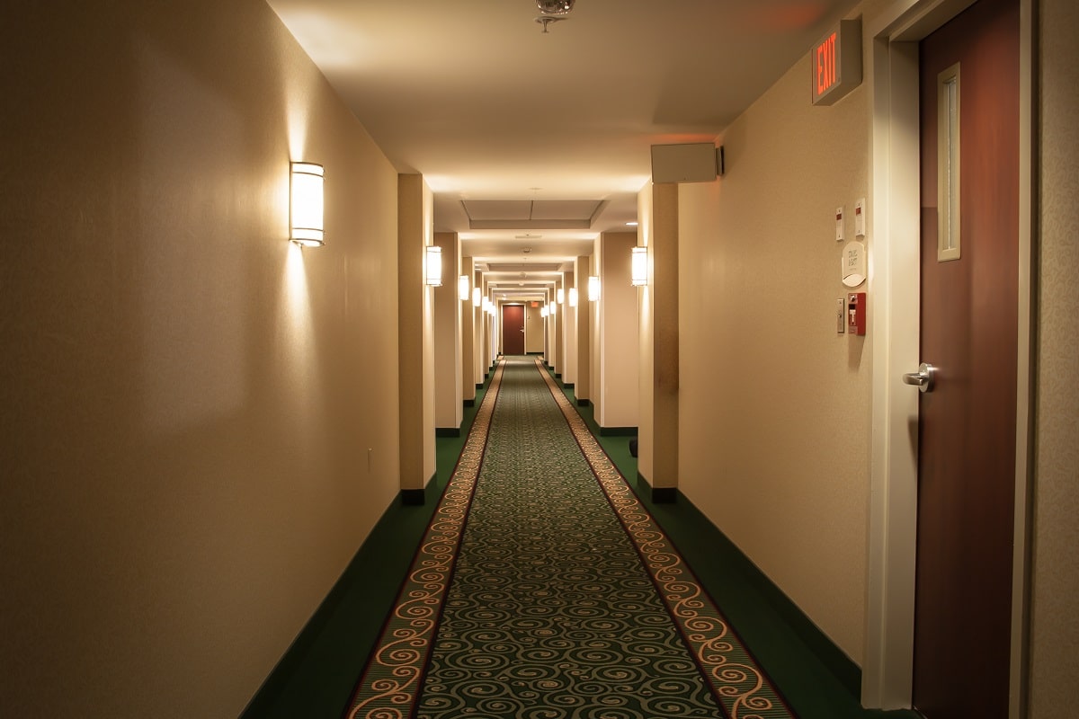 couloir de l'hotel