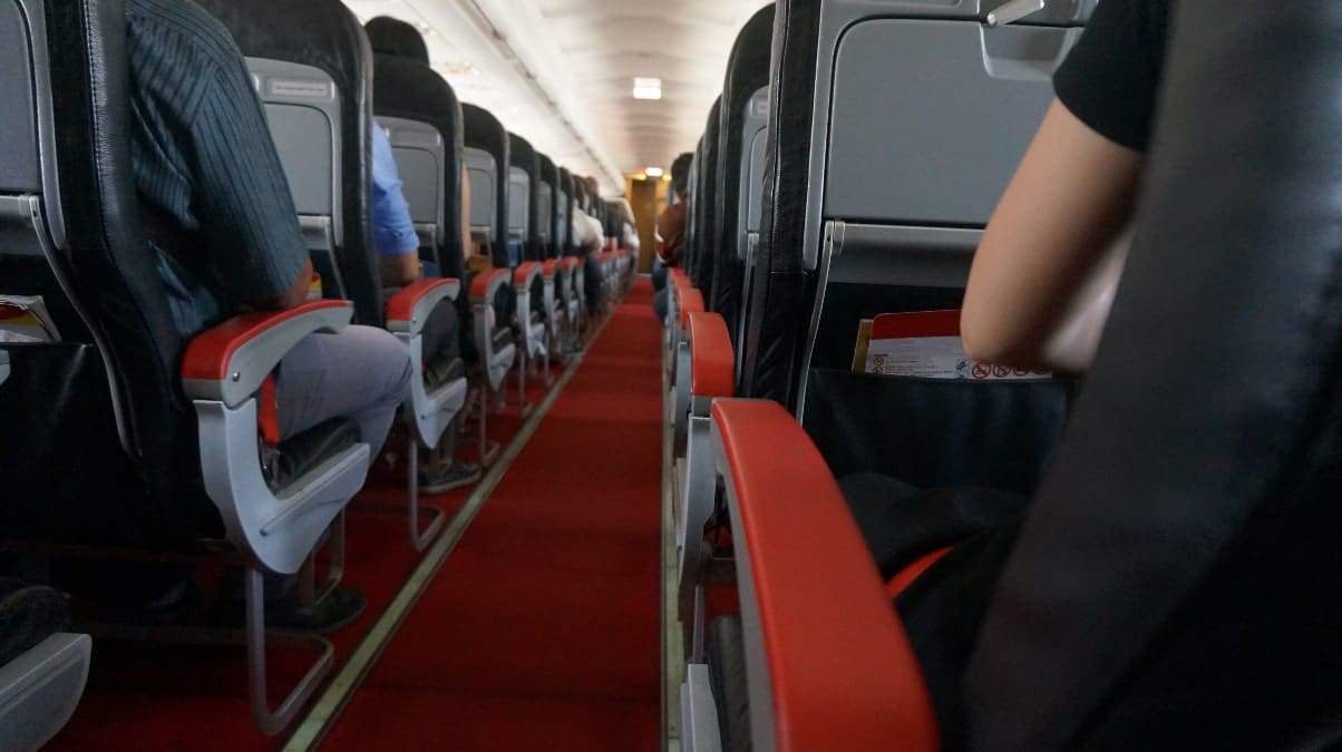 des ièges dans l'avion