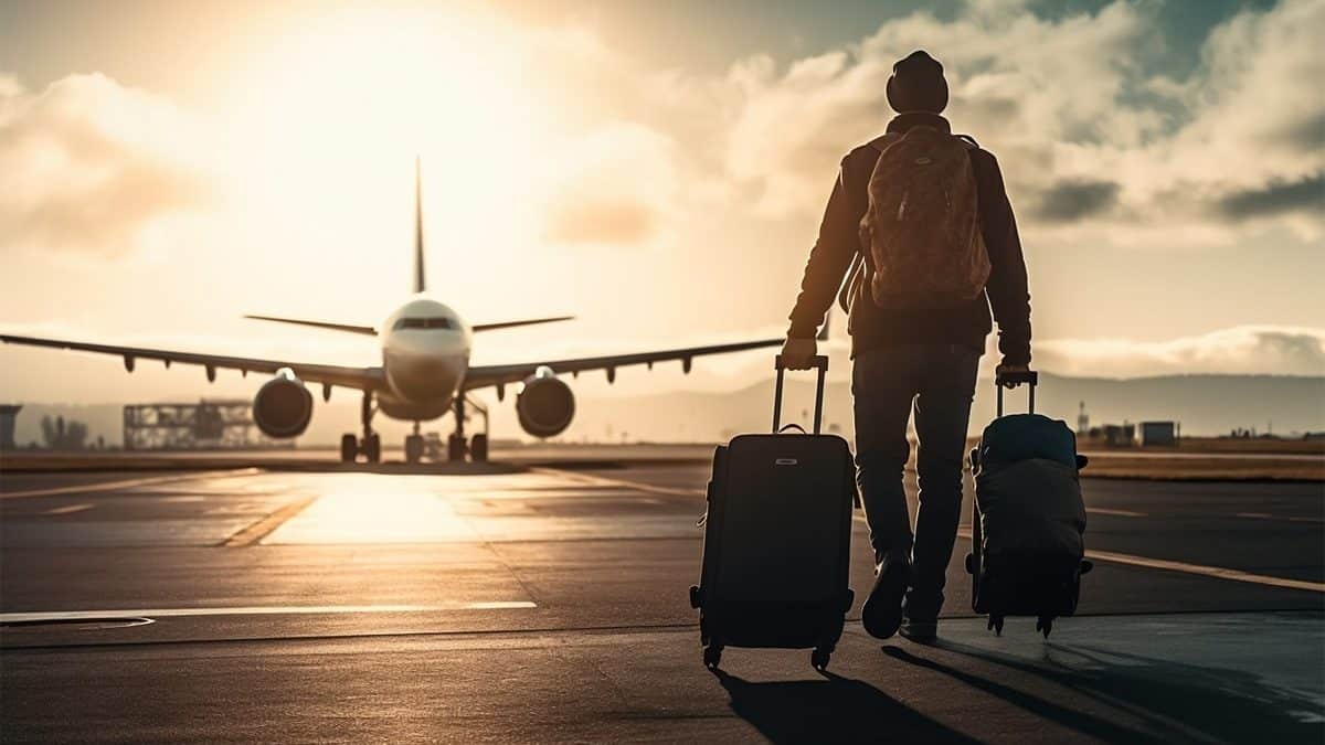passager avion en retard