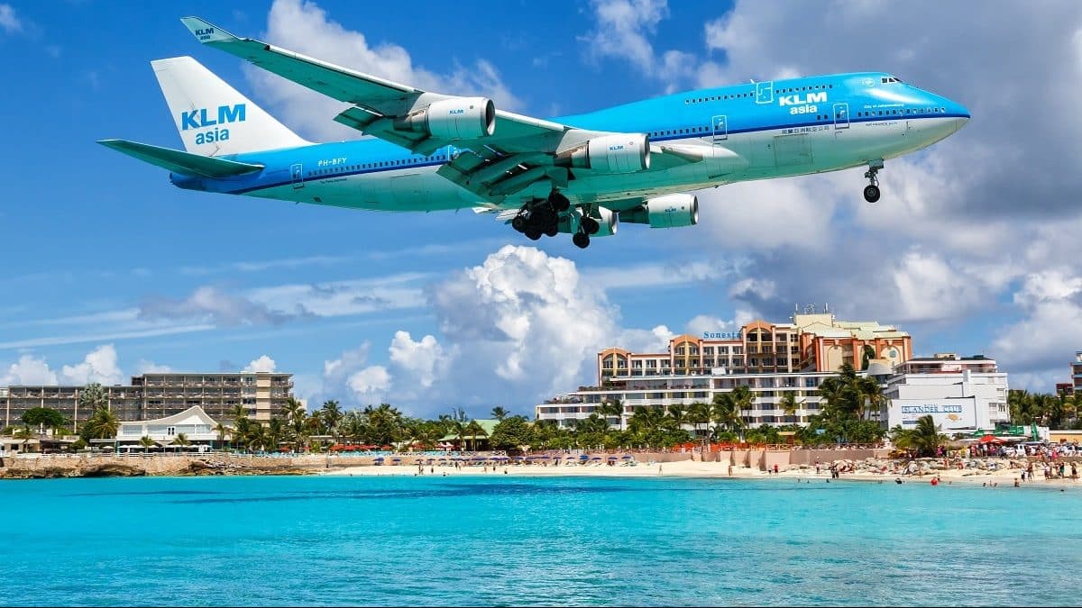 décollage d'un boeing