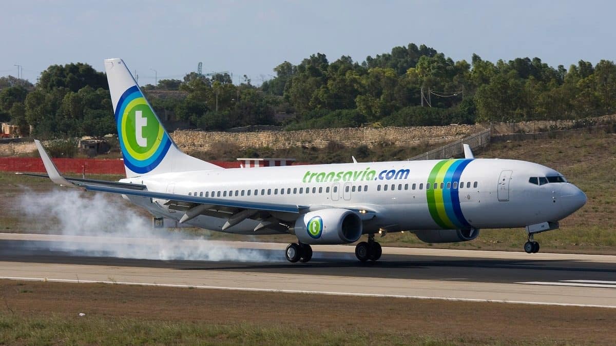 atterrissage avion Transavia