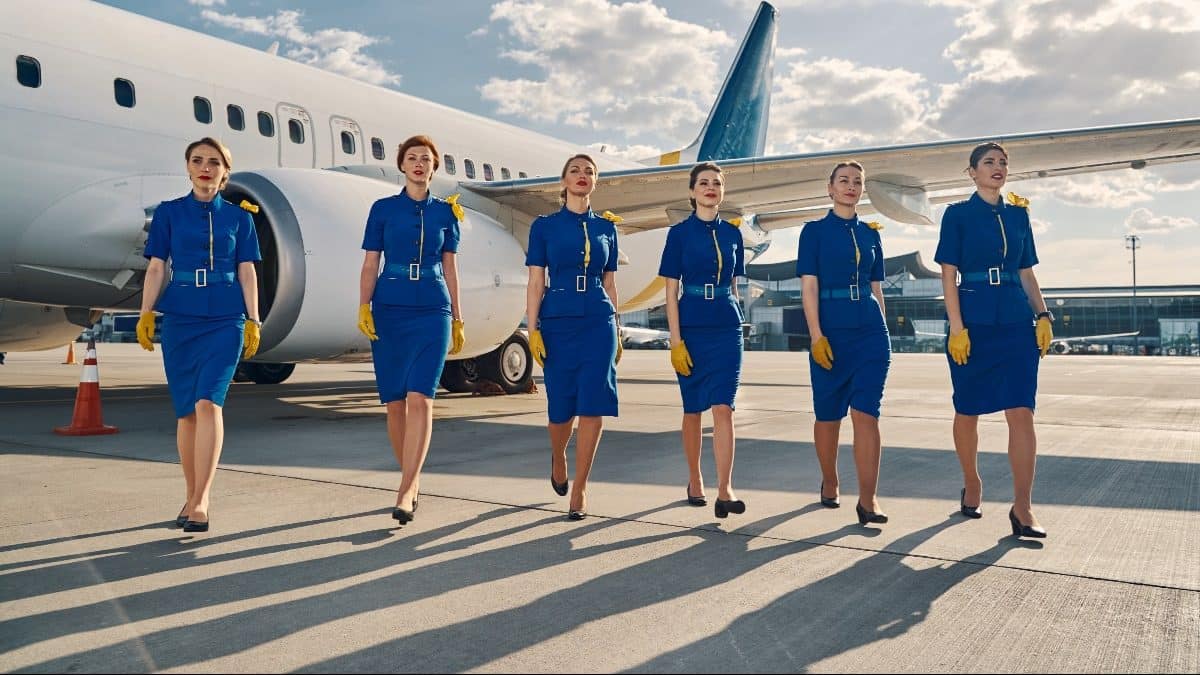 avion cabine agents hôtesses