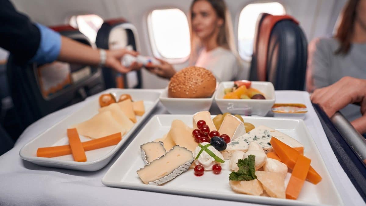 avion aliments fromage
