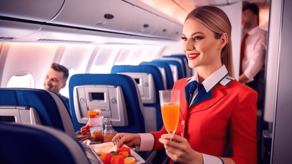 hôtesse de l’air avion