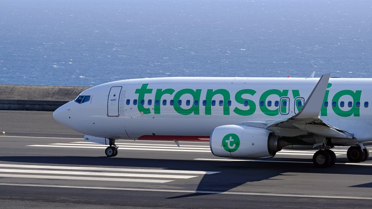 deux passagers embarquent dans un avion transavia sans billets