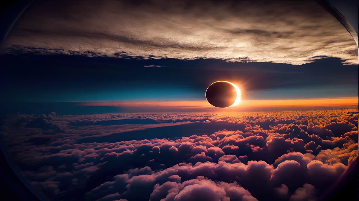 éclipse avion