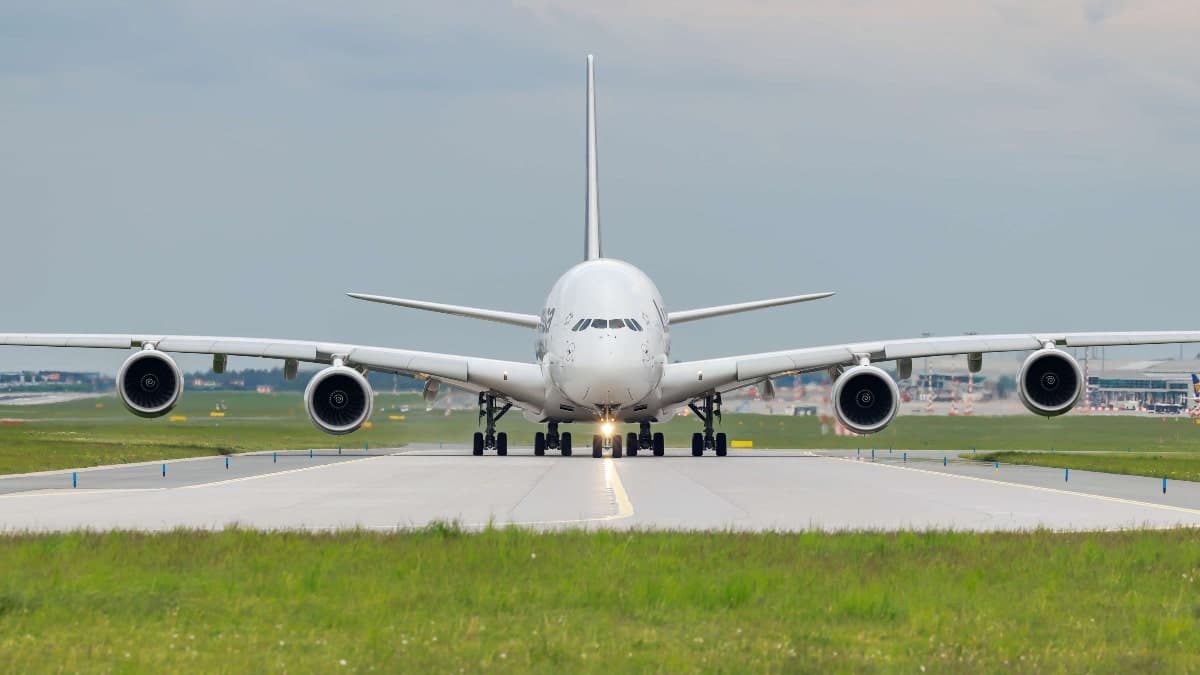un A380 interrompt son atterrissage