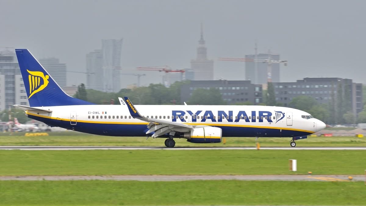 avion Ryanair vent