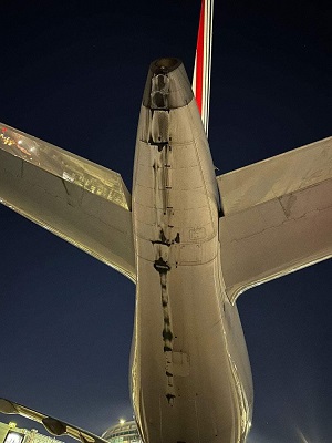 Tail strike d'un avion Air France 