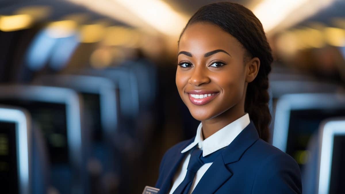 hôtesse de l'air avion passagers