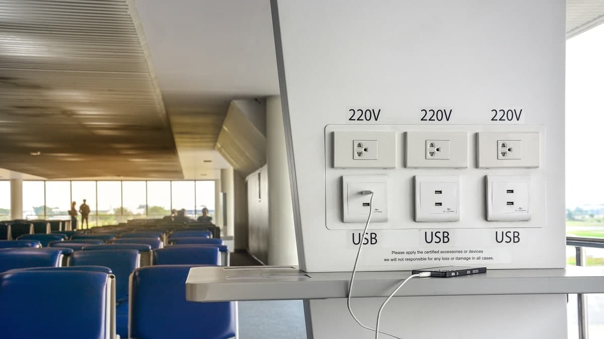 prises de charge USB aux aéroports