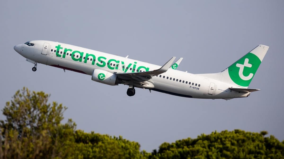 Vol Transavia avion