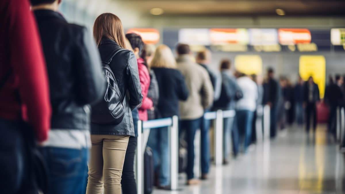 Passagers aéroport