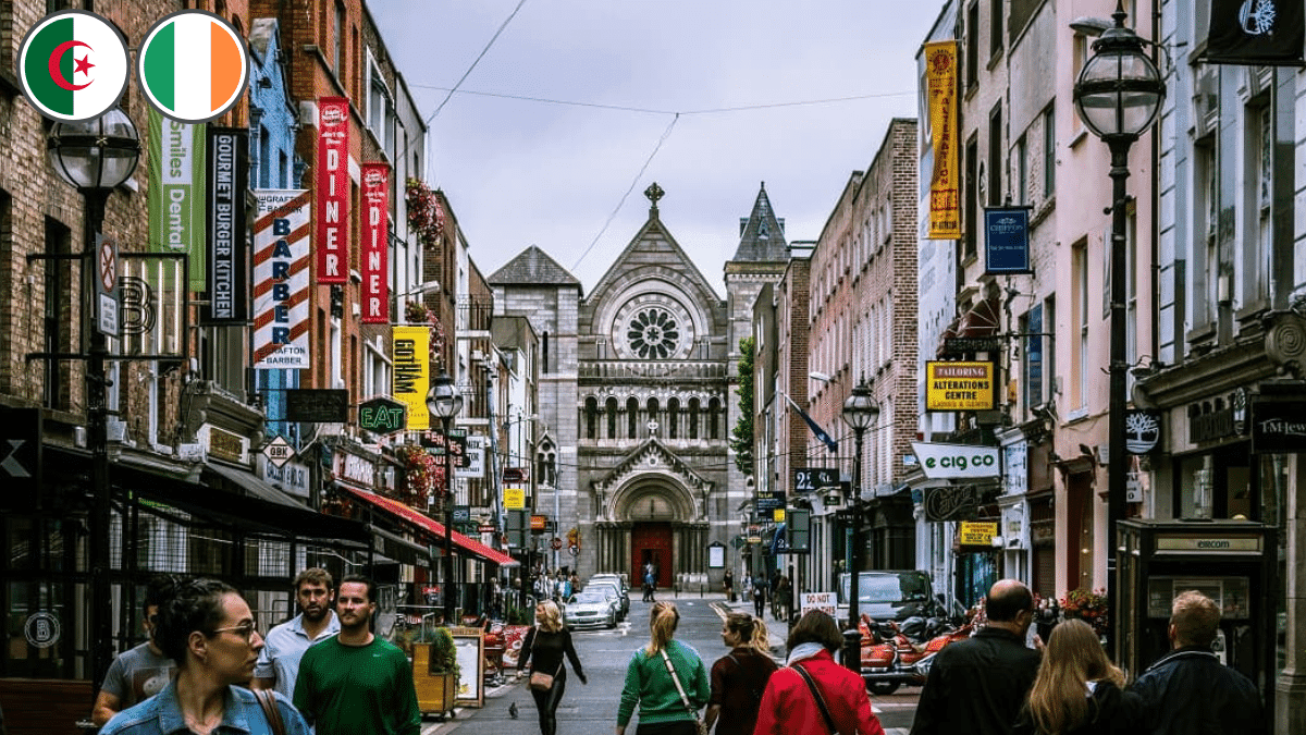 L’Irlande compte peu de ressortissants algériens.